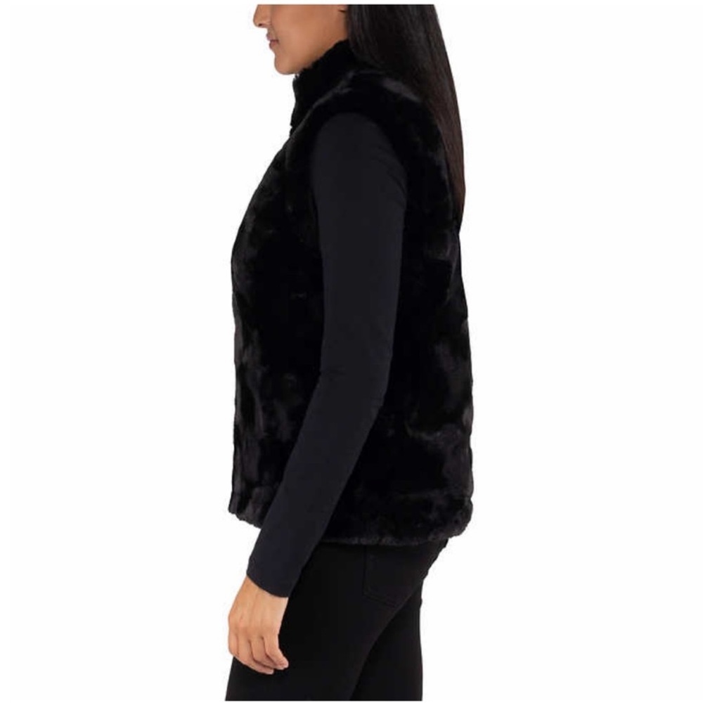 Nicole Miller Ladies Women Reversible Vest - BLACK - MEDIUM - Picture 3 of 7